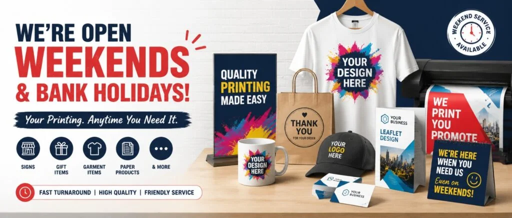 Weekend Printing Service Kidderminster